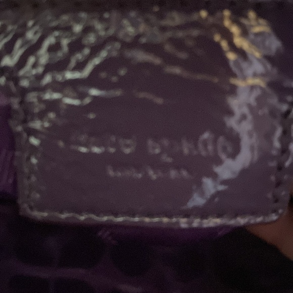 ** FLASH SALE**Noel Kate Spade  purple patent leather and brown tote - Picture 5 of 16